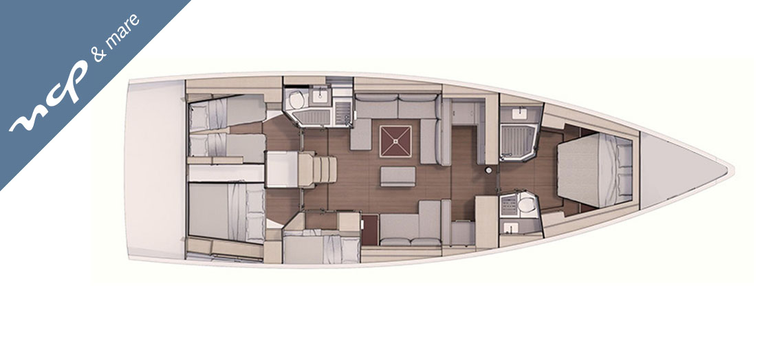 Dufour 530 layout